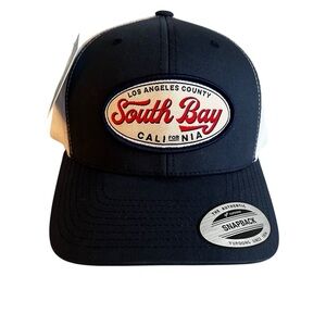NWT SNAP BACK SOUTH BAY CALIFORNIA BASEBALL TRUCKER HAT CAP BLUE WHITE
